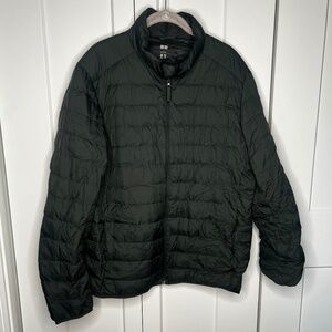 Uniqlo Ultra Light Down Water Repellent Green Puffer Jacket Men's Size Large